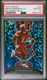 2022 Panini Mosaic 322 Brian Robinson Jr. No Huddle PSA 10