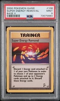 2000 Pokemon Game Base Ii 108 Super Energy Removal PSA 9