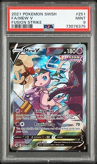 2021 Pokemon Sword & Shield Fusion Strike 251 Fa/mew V PSA