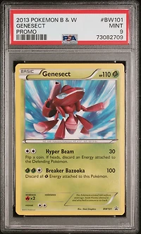 2013 Pokemon Black & White Promo Bw101 Genesect PSA 9
