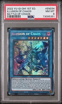 2022 Yu-gi-oh! Bach-battle Of Chaos En034 Illusion Of Chaos 1st Edition PSA