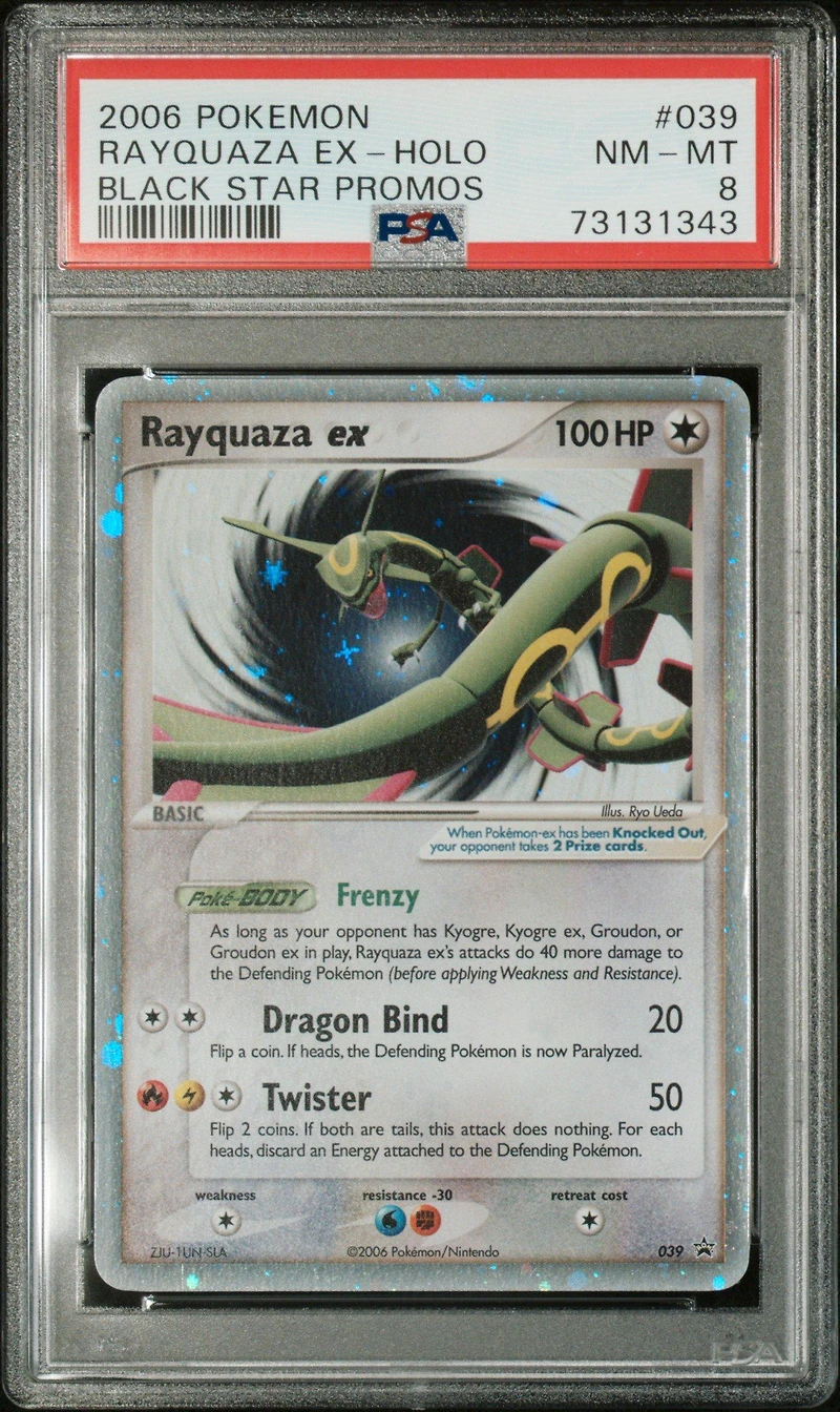 2006 Pokemon Black Star Promos 039 Rayquaza Ex-holo PSA