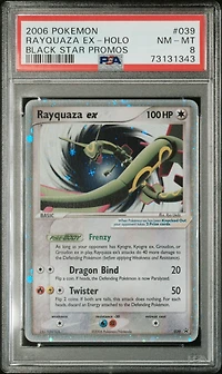 2006 Pokemon Black Star Promos 039 Rayquaza Ex-holo PSA