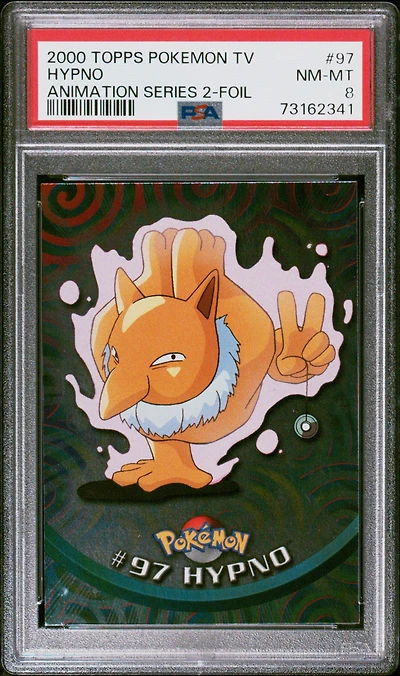 2000 Topps Pokemon Tv Animation Series 2 97 Hypno Foil PSA 8