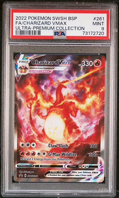 2022 Pokemon Swsh Black Star Promo 261 Fa/charizard Vmax PSA