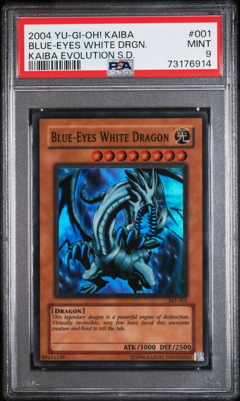 2004 Yu-gi-oh! Kaiba Evolution Starter Deck 001 Blue-eyes White Dragon PSA 9