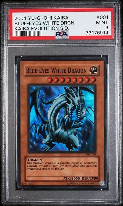 2004 Yu-gi-oh! Kaiba Evolution Starter Deck 001 Blue-eyes White Dragon PSA 9
