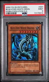 2004 Yu-gi-oh! Kaiba Evolution Starter Deck 001 Blue-eyes White Dragon PSA 9
