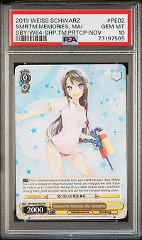 2019 Weiss Schwarz Rascal Does Not Dream Of Bunny Girl Senpai Pe02 Summertime Memories