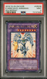 2019 Yu-gi-oh! Korean Elemental Energy Reprint Kr036 Elemental Hero Shining Flare Wingman PSA 9
