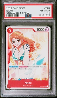 2022 One Piece Starter Deck-straw Hat Crew 007 Nami PSA 10