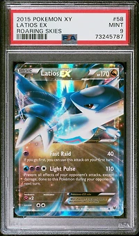 2015 Pokemon Xy Roaring Skies 58 Latios Ex PSA 9