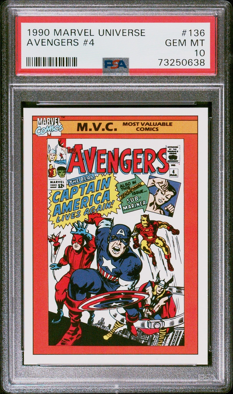 1990 Marvel Universe 136 Avengers #4 PSA 10