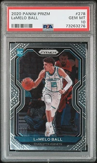 2020 Panini Prizm 278 Lamelo Ball PSA 10