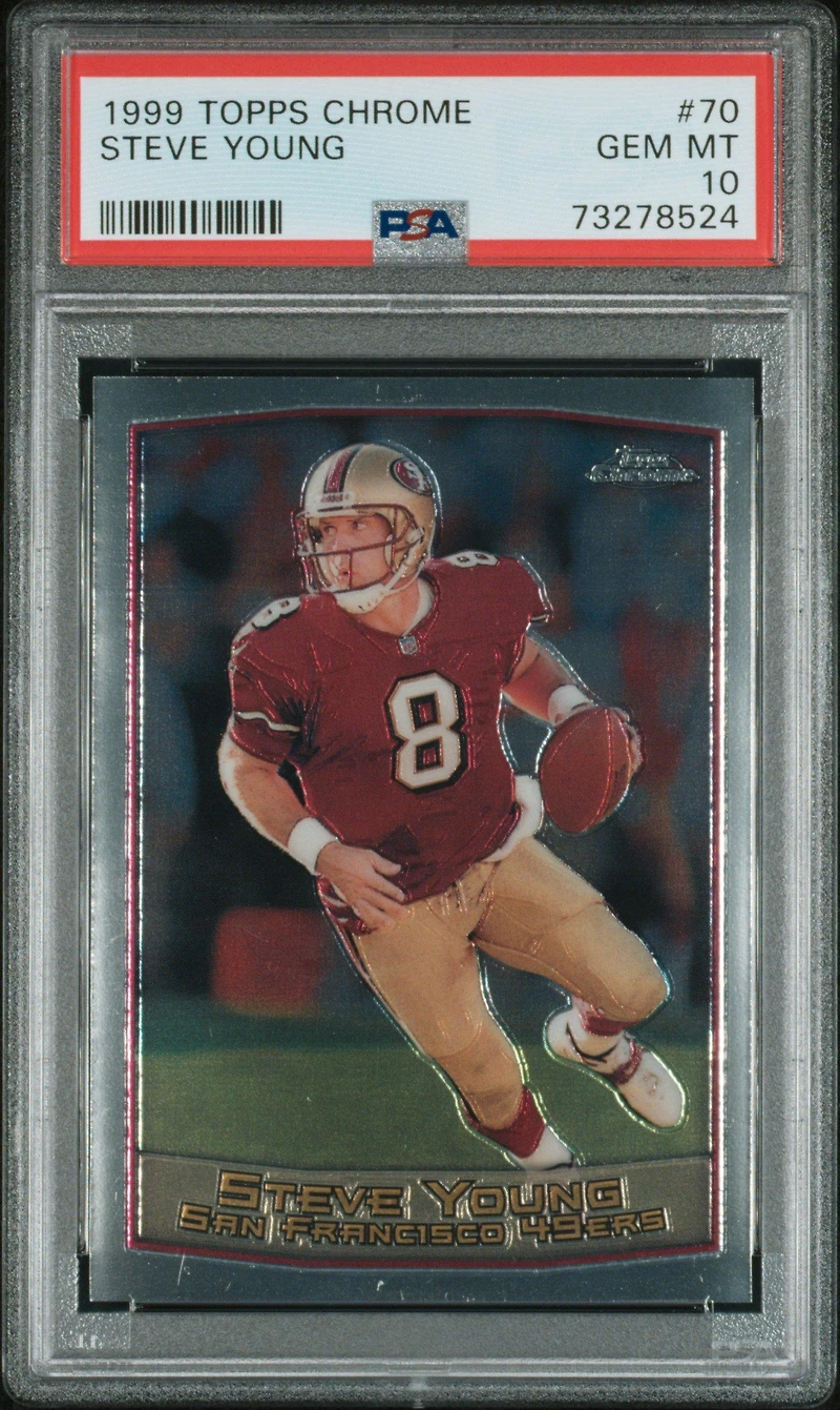 1999 Topps Chrome 70 Steve Young PSA 10