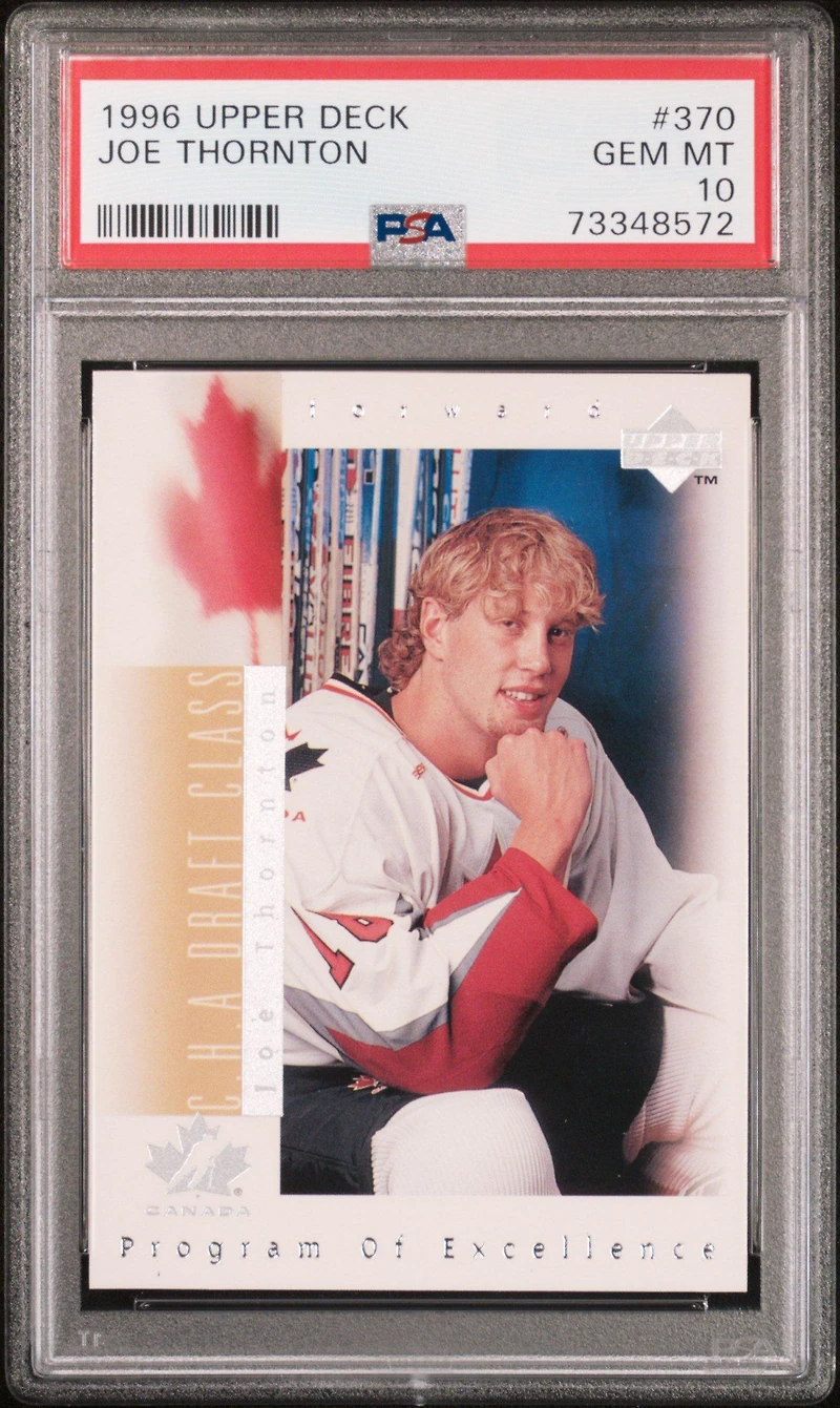 1996 Upper Deck 370 Joe Thornton PSA 10