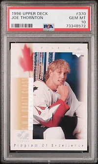 1996 Upper Deck 370 Joe Thornton PSA 10