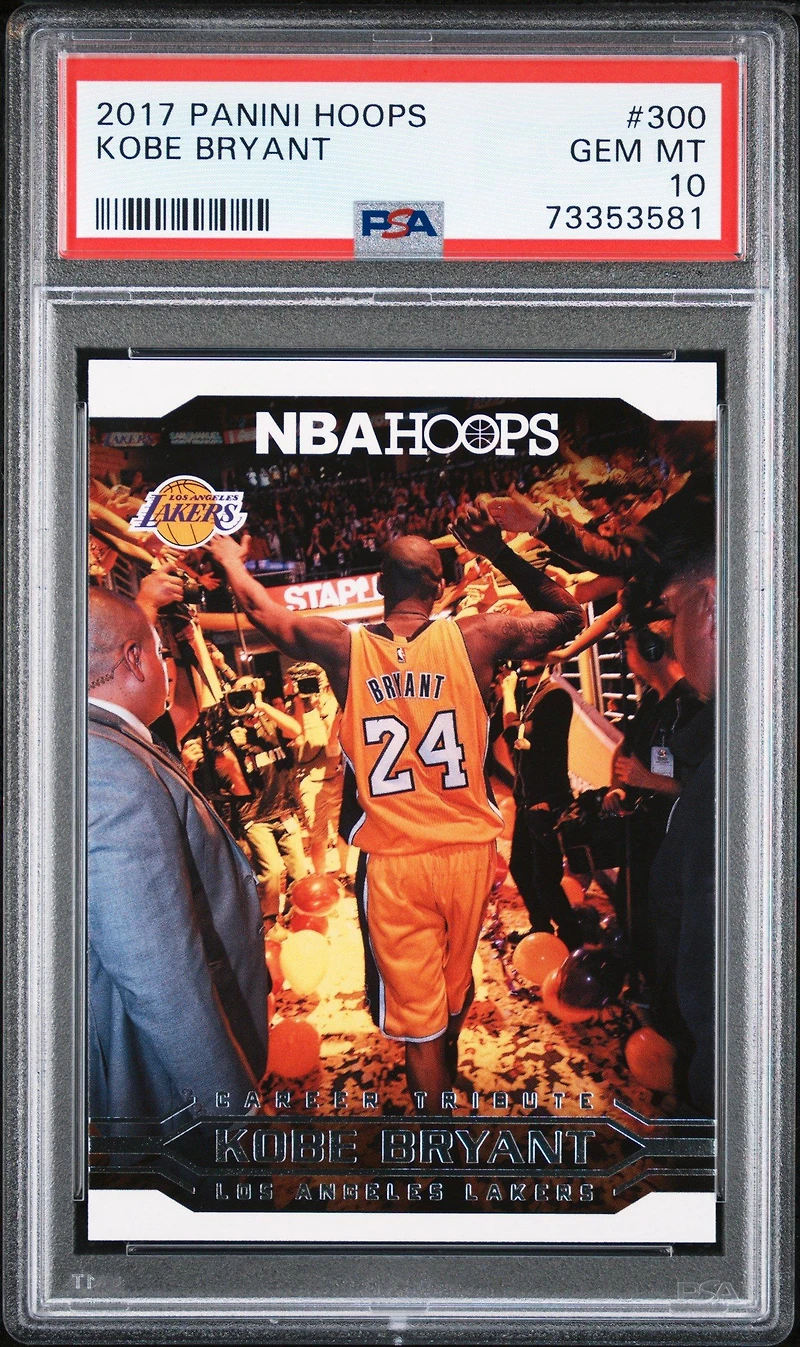 2017 Panini Hoops 300 Kobe Bryant PSA 10