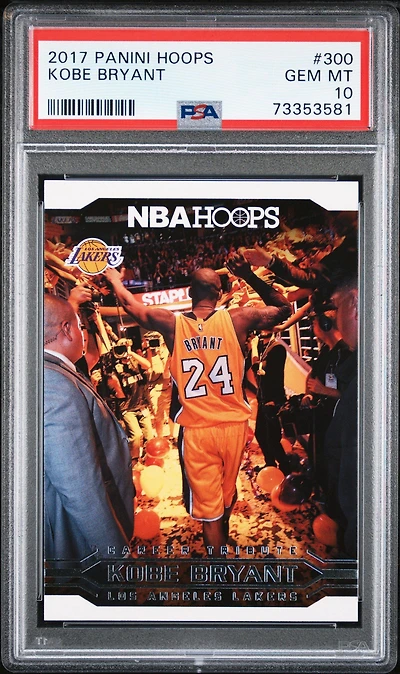 2017 Panini Hoops 300 Kobe Bryant PSA 10