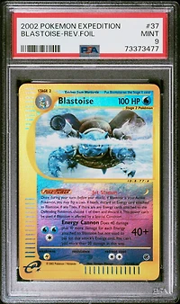2002 Pokemon Expedition Blastoise-reverse Foil PSA 9
