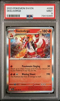 2023 Pokemon Svi En-scarlet & Violet 038 Skeledirge PSA 9