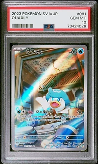 2023 Pokemon Japanese Sv1a-triplet Beat 081 Quaxly Art Rare PSA 10