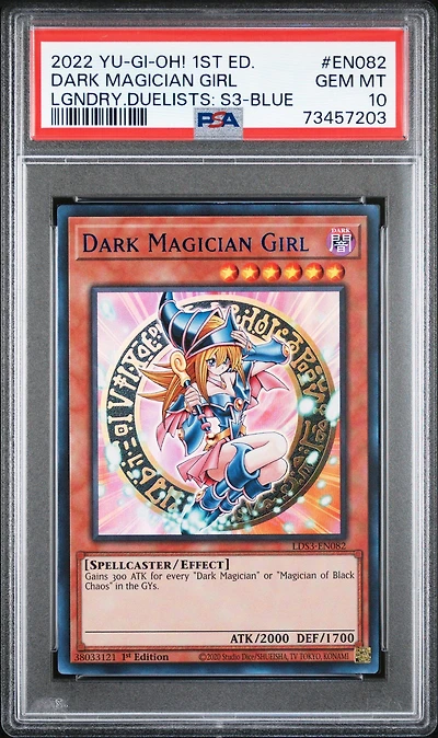 2022 Yu-gi-oh! Legendary Duelists: Season 3 En082 Dark Magician Girl PSA 10
