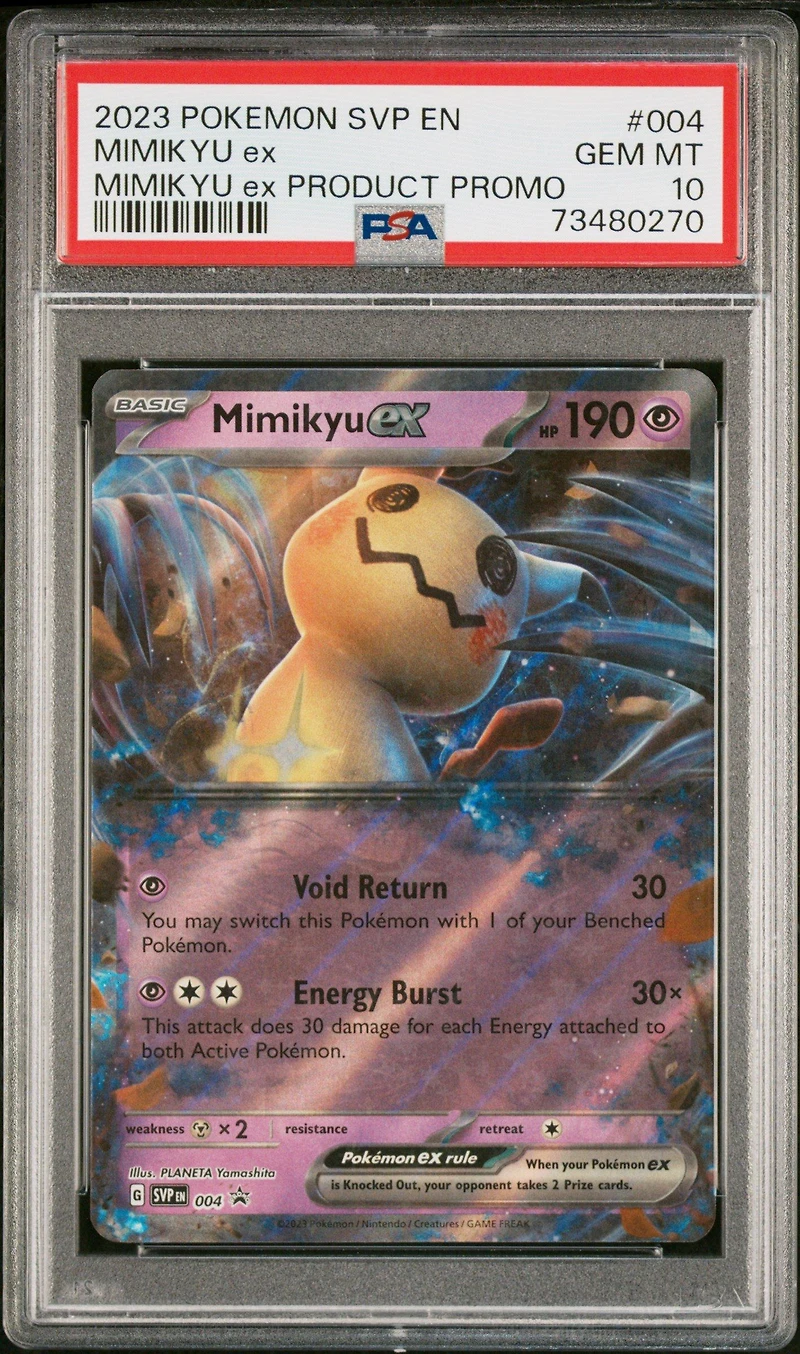 2023 Pokemon Svp En-sv Black Star Promo 004 Mimikyu Ex Mimikyu Ex Sealed Product Promo PSA 10