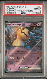 2023 Pokemon Svp En-sv Black Star Promo 004 Mimikyu Ex Mimikyu Ex Sealed Product Promo PSA 10