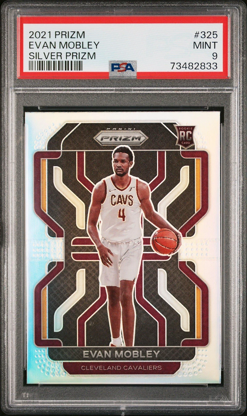 2021 Panini Prizm 325 Evan Mobley Silver Prizm PSA 9