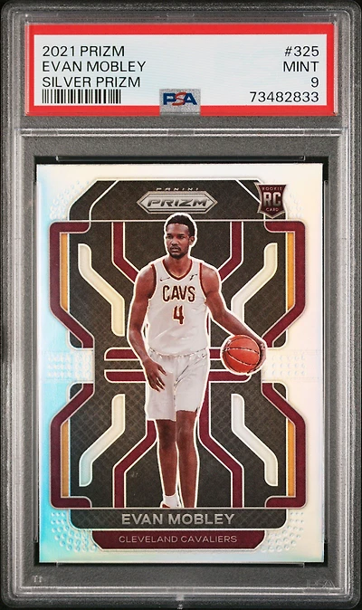 2021 Panini Prizm 325 Evan Mobley Silver Prizm PSA 9