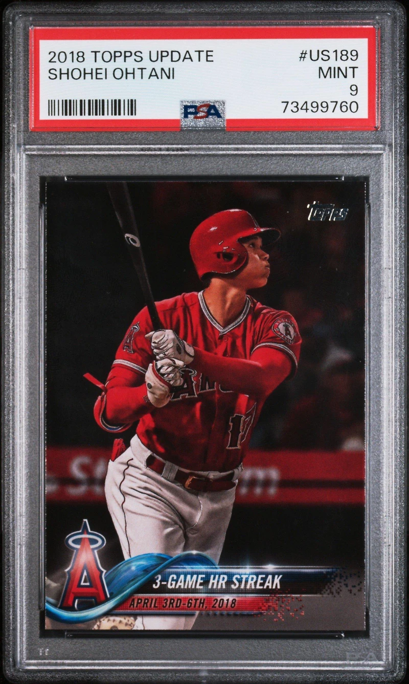 2018 Topps Update Us189 Shohei Ohtani PSA