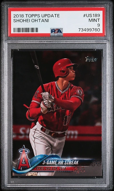 2018 Topps Update Us189 Shohei Ohtani PSA