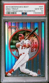 2019 Bowman's Best 1999 Franchise Favorites Mt Mike Trout PSA 10
