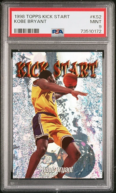 1998 Topps Kick Start Ks2 Kobe Bryant PSA 9