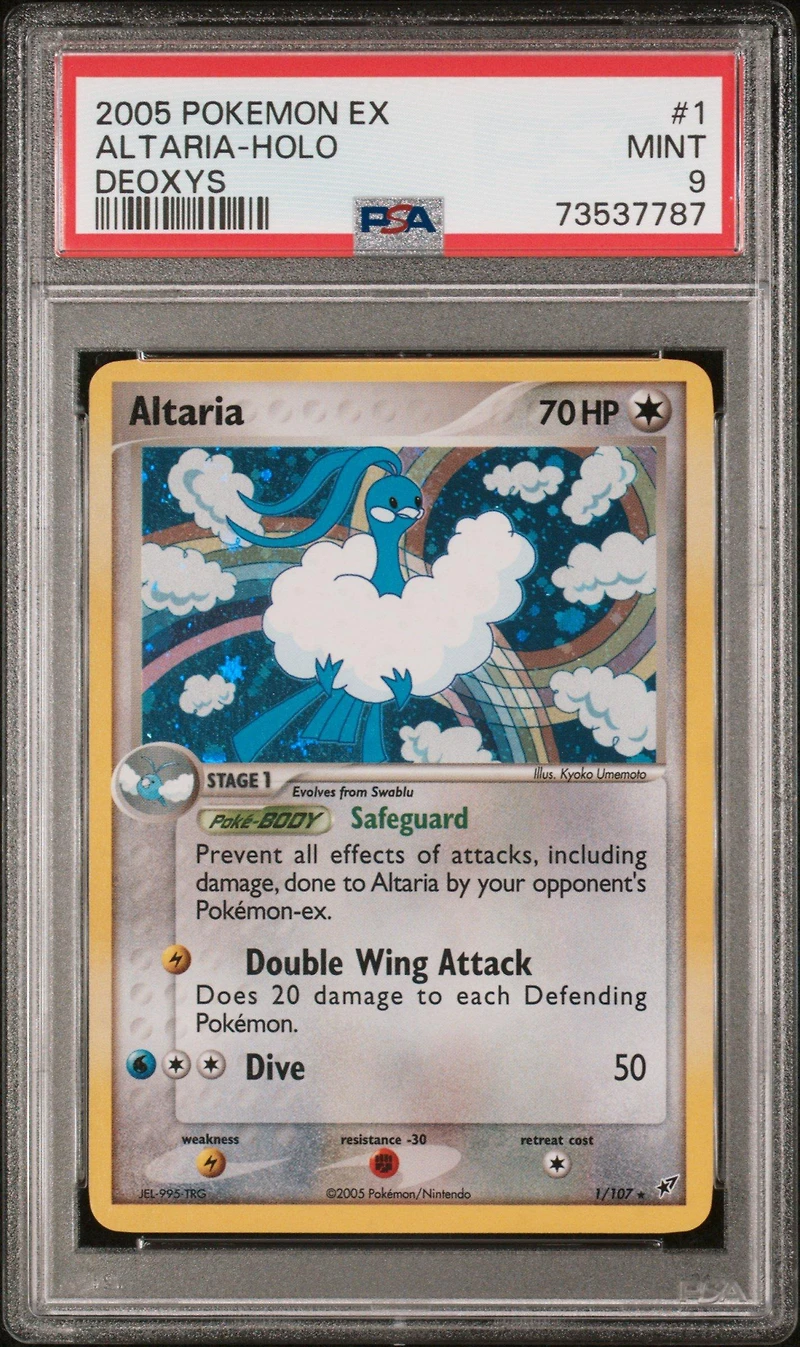 2005 Pokemon Ex Deoxys 1 Altaria PSA 9