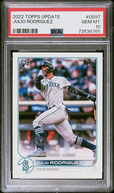 2022 Topps Update Us97 Julio Rodriguez PSA