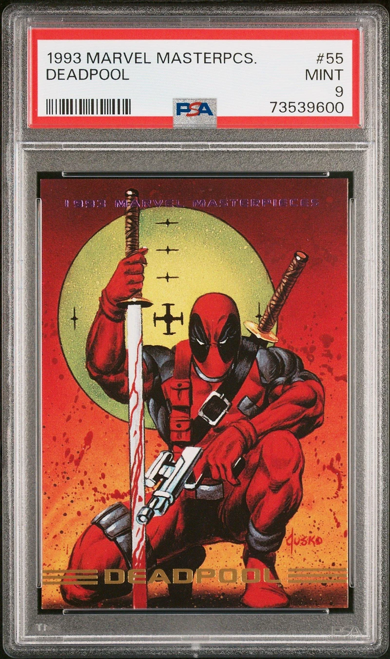 1993 Marvel Masterpieces 55 Deadpool PSA 9