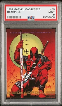 1993 Marvel Masterpieces 55 Deadpool PSA 9
