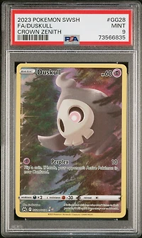 2023 Pokemon Sword And Shield Crown Zenith Gg28 Full Art/duskull PSA