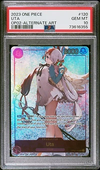 2023 One Piece Paramount War 120 Uta Alternate Art PSA 10