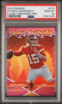 2022 Panini Phoenix Flame Throwers Ft4 Patrick Mahomes Ii PSA 10