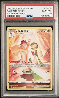 2022 Pokemon Sword & Shield Silver Tempest Tg05 Full Art/gardevoir PSA