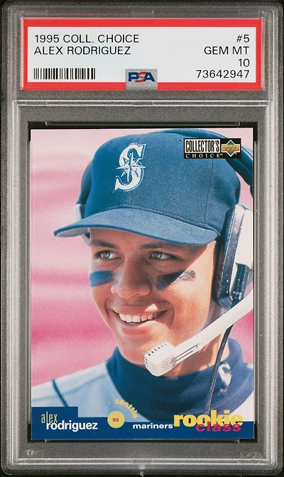 1995 Collector's Choice 5 Alex Rodriguez PSA 10