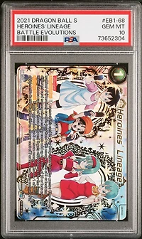 2021 Dragon Ball Super Card Game Battle Evolutions Booster Eb1-68 Heroines' Lineage PSA 10
