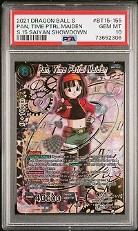 2021 Dragon Ball Super Card Game Series 15 Saiyan Showdown Bt15-155 Pan, Time Patrol Maiden Secret Rare PSA 10