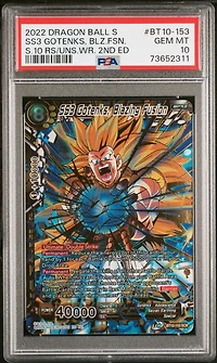 2022 Dragon Ball Super Card Game Series 10 Rise Of The Unison Warrior 2nd Edition Bt10-153 Ss3 Gotenks, Blz.fsn. PSA 10