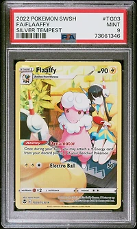 2022 Pokemon Sword & Shield Silver Tempest Tg03 Fa/flaaffy PSA 9
