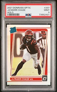 2021 Panini Donruss Optic 207 Ja'marr Chase Holo PSA 9