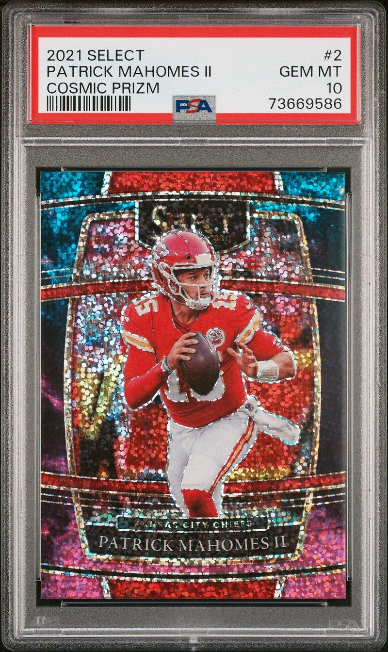 2021 Panini Select 2 Patrick Mahomes Ii Cosmic Prizm PSA 10